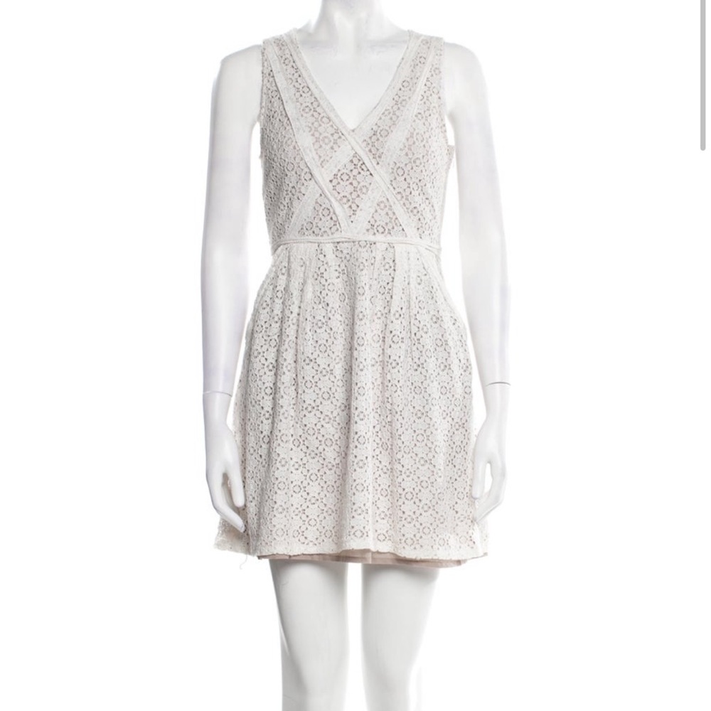Marc By Marc Jacobs Cream Lace Mini Dress